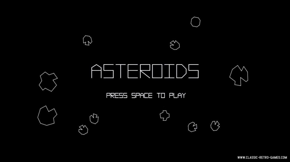 Asteroids video game